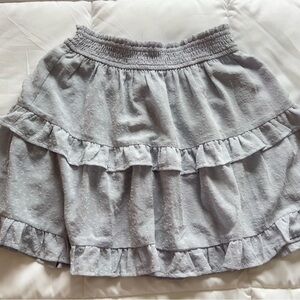Light Blue Ruffled Skirt